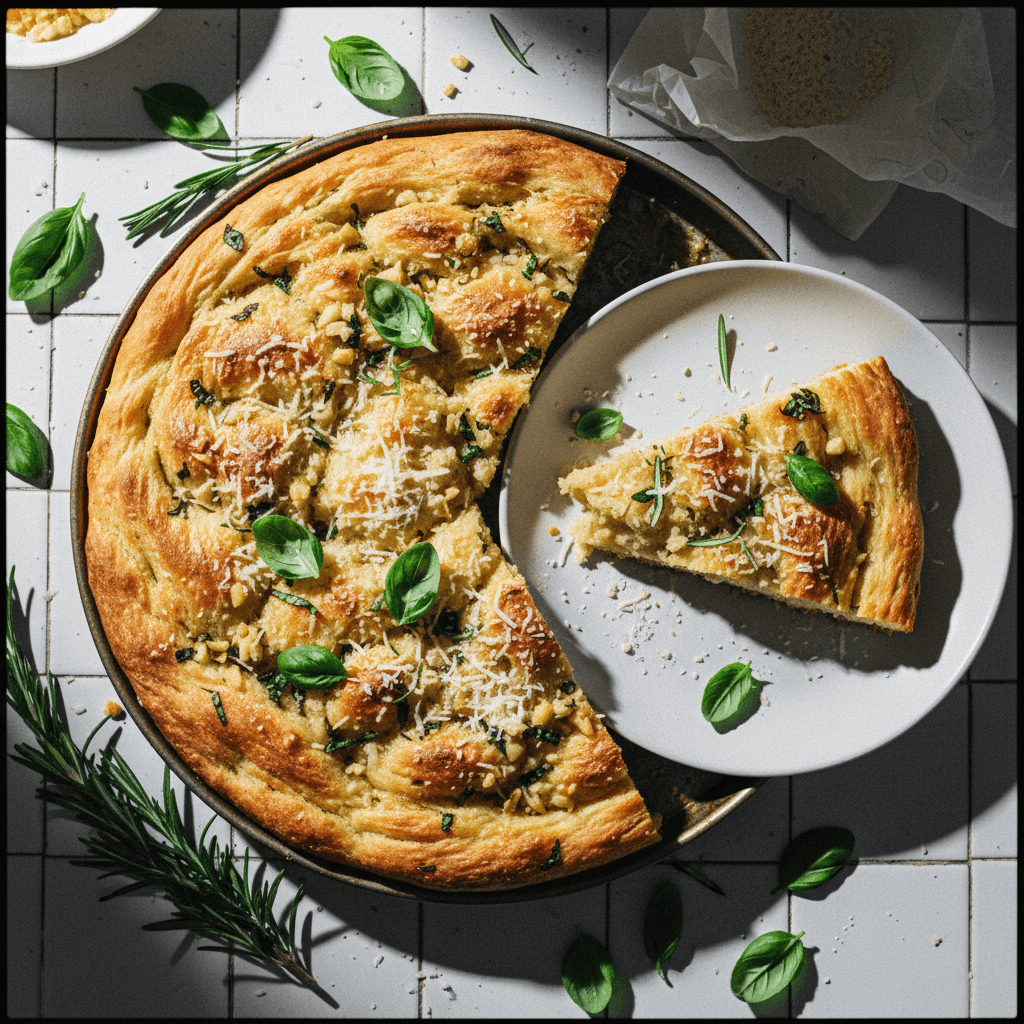 Garlic Bread Inspired Focaccia