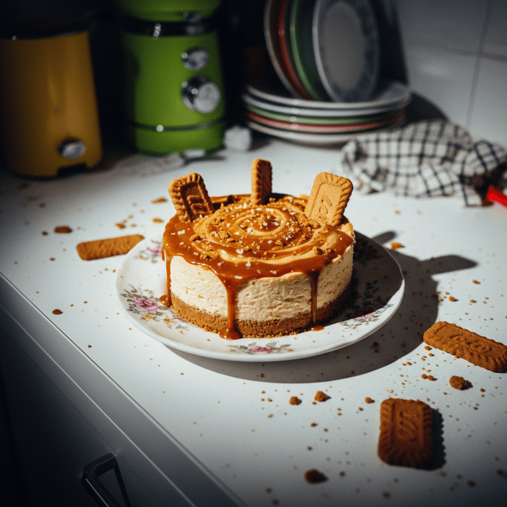 Salted Caramel Biscoff Cheesecake