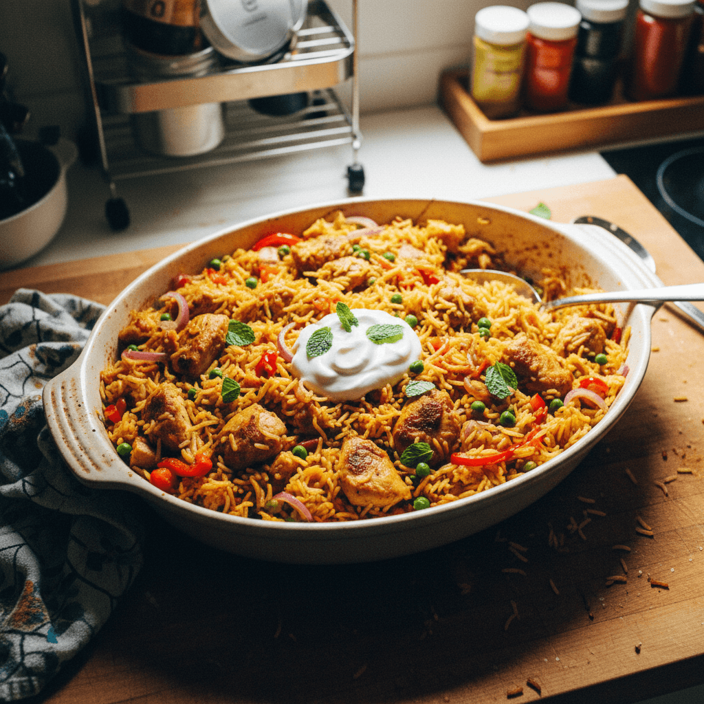 One-Pan Chicken and Rice Casserole
