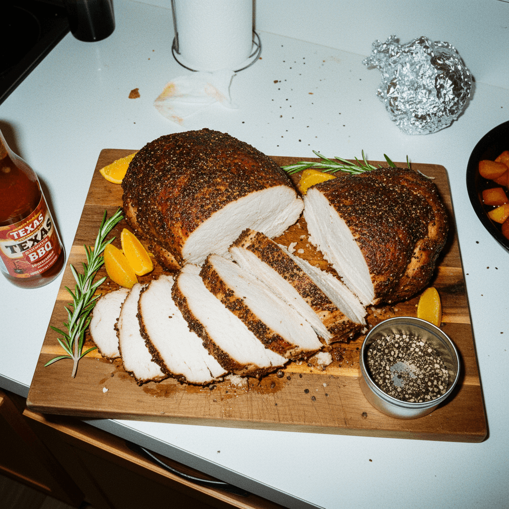 Texas Style Grilled Turkey Breast Roast