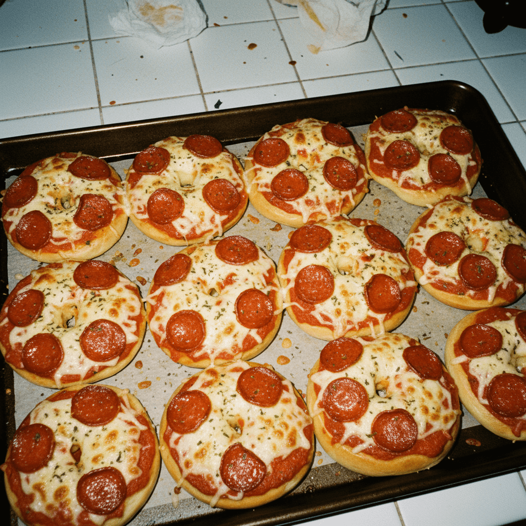 Pepperoni Pizza Bagels