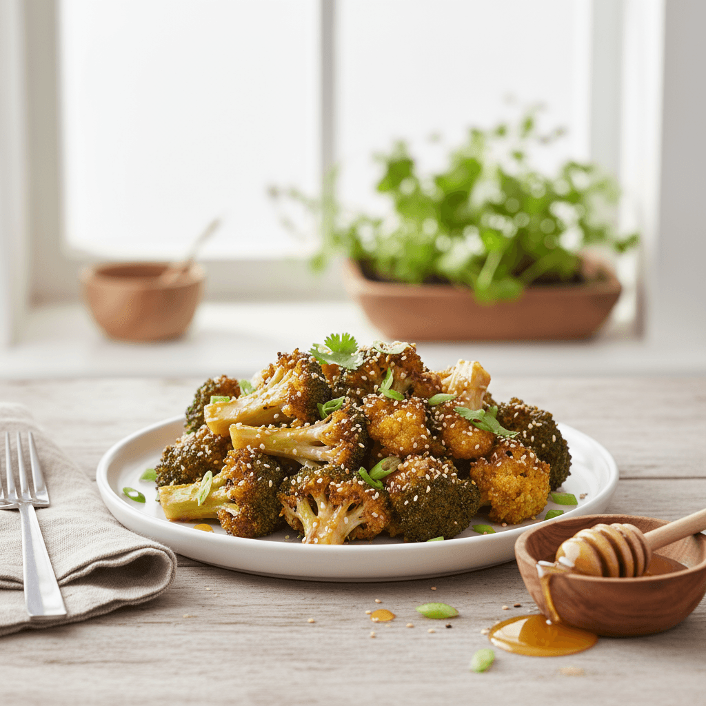 Honey Glazed Broccoli Florets