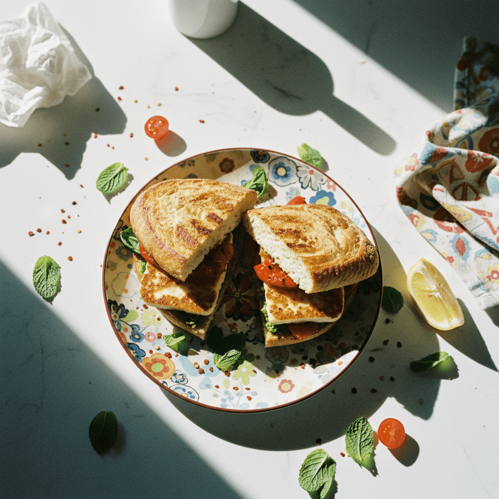 Grilled Halloumi Sandwich