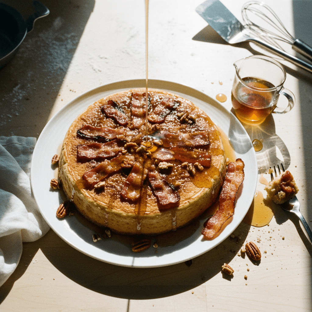 Bacon Upside-Down Pancake