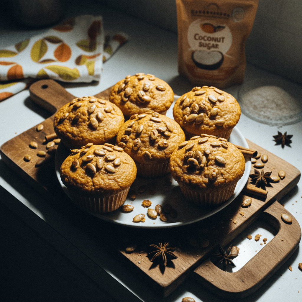 Kalabasa-muffinssit (Maustetut kurpitsamuffinssit)