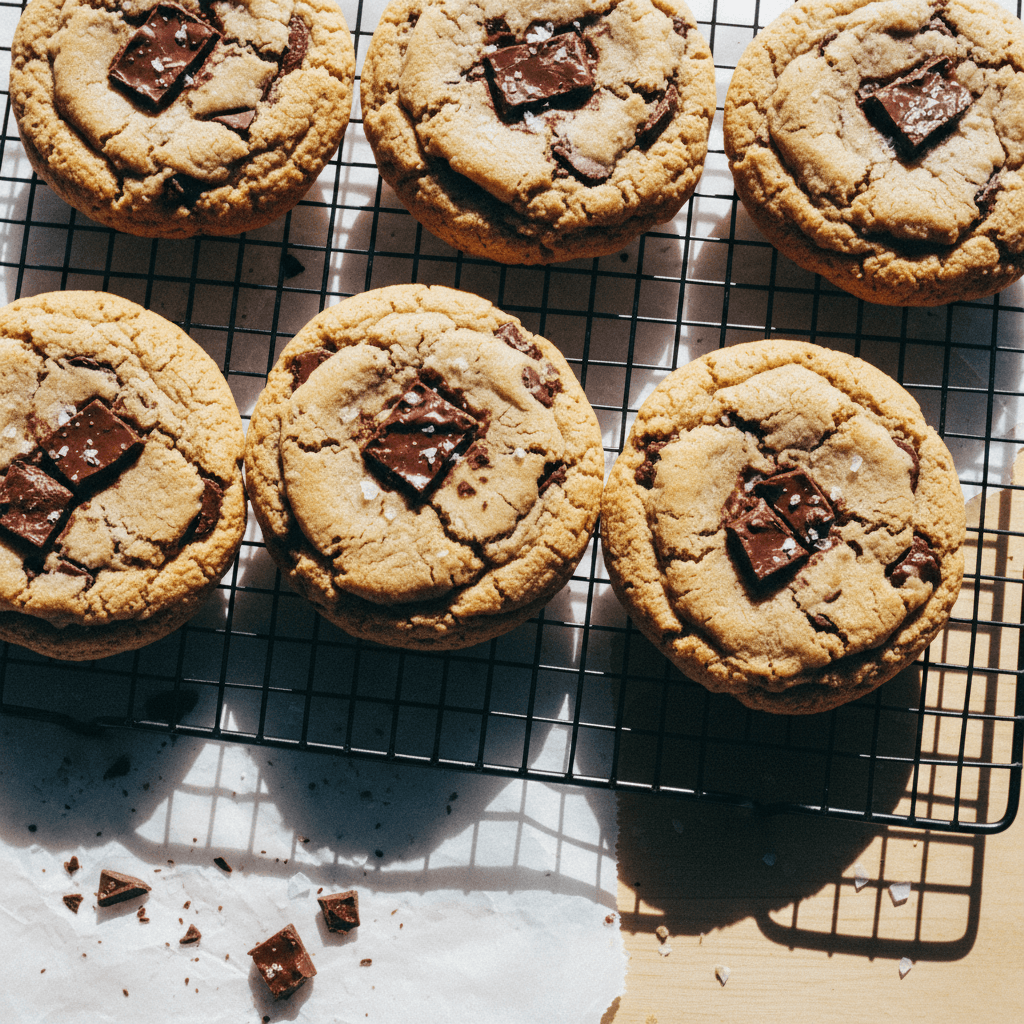 Thick Chocolate Chunk Cookies