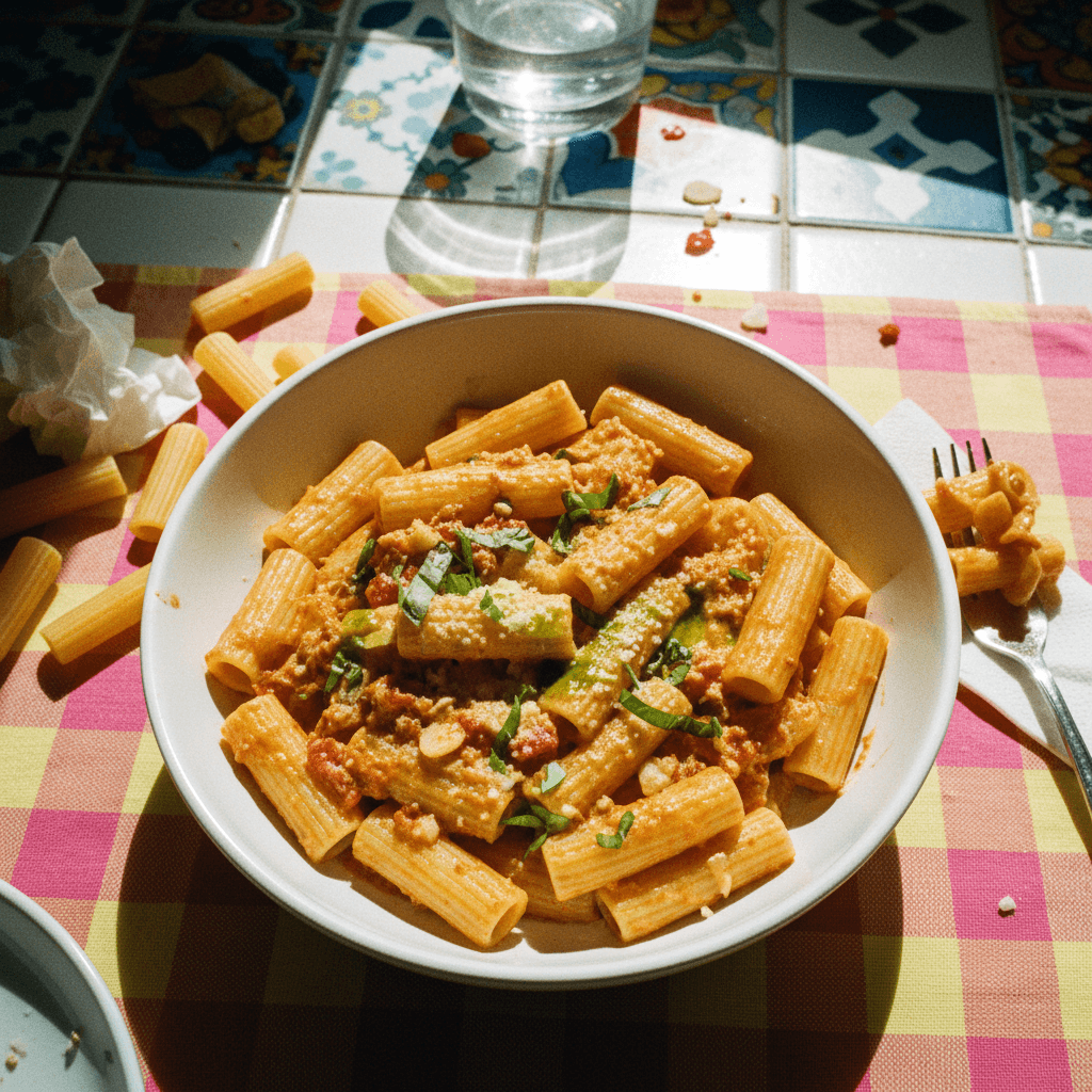 The BEST Spicy Rigatoni