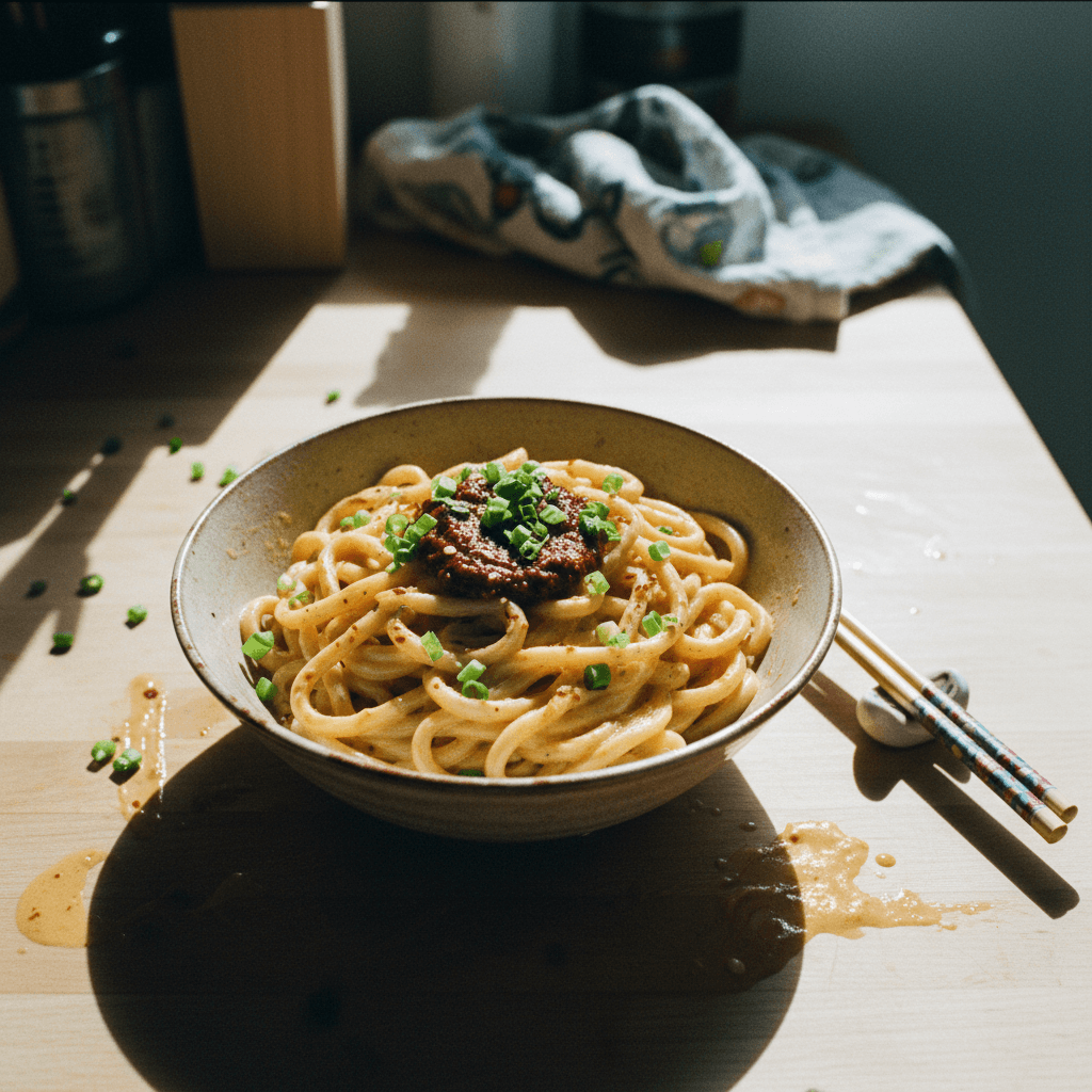 Creamy Miso Mayo Chili Oil Udon