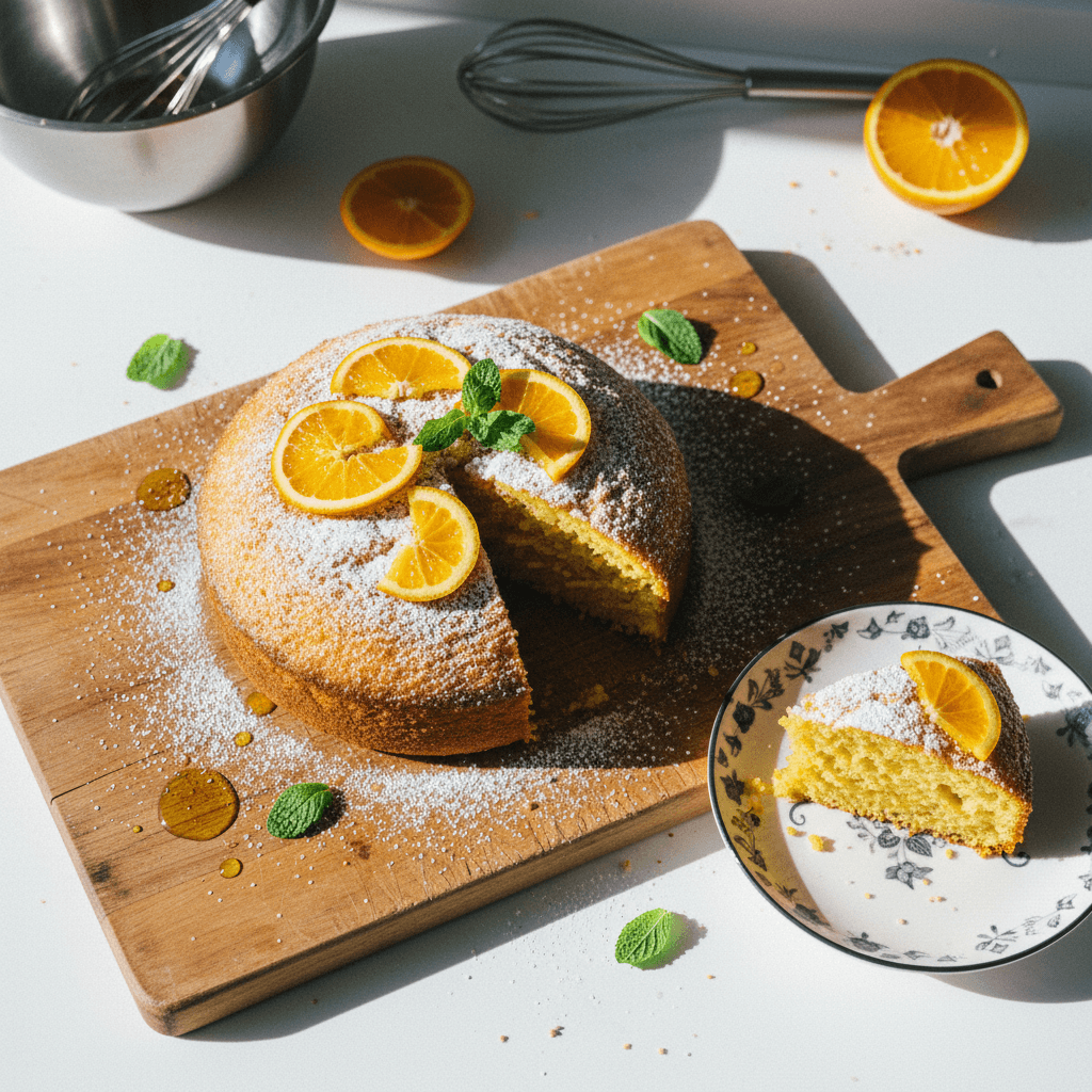 Moist Whole Orange Olive Oil Cake