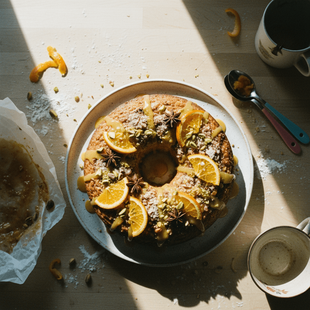 Spiced Orange Almond Cake
