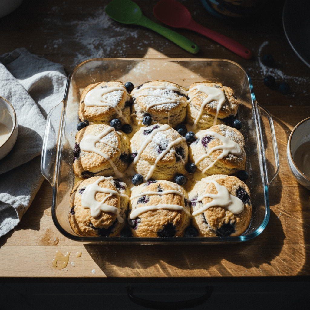 Blueberry Butter Swim Biscuits