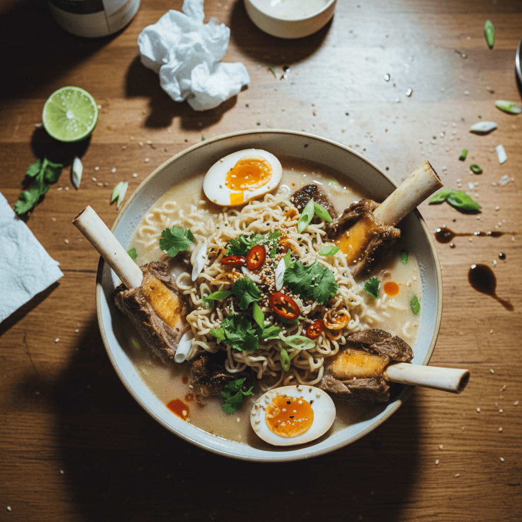 Rich Lamb Bone Marrow Ramen