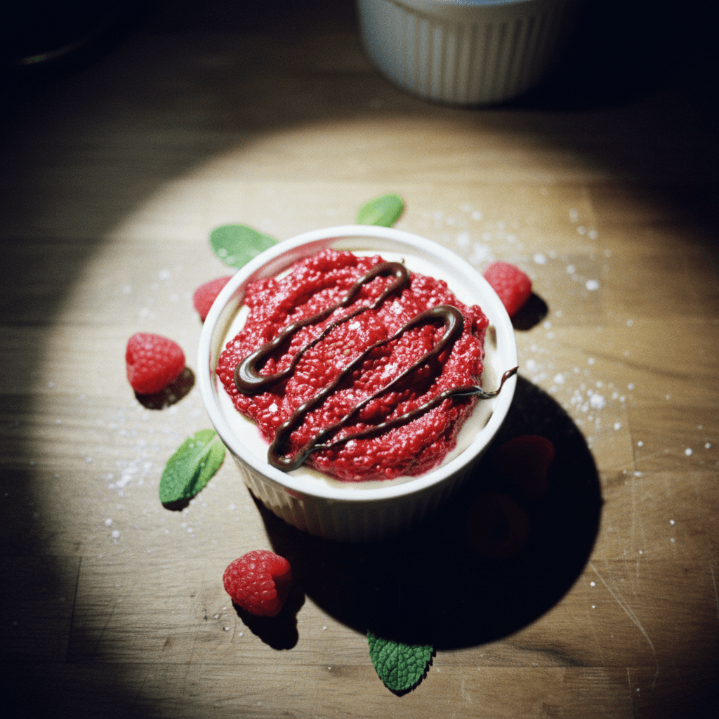 Single-Serving Raspberry Cheesecake