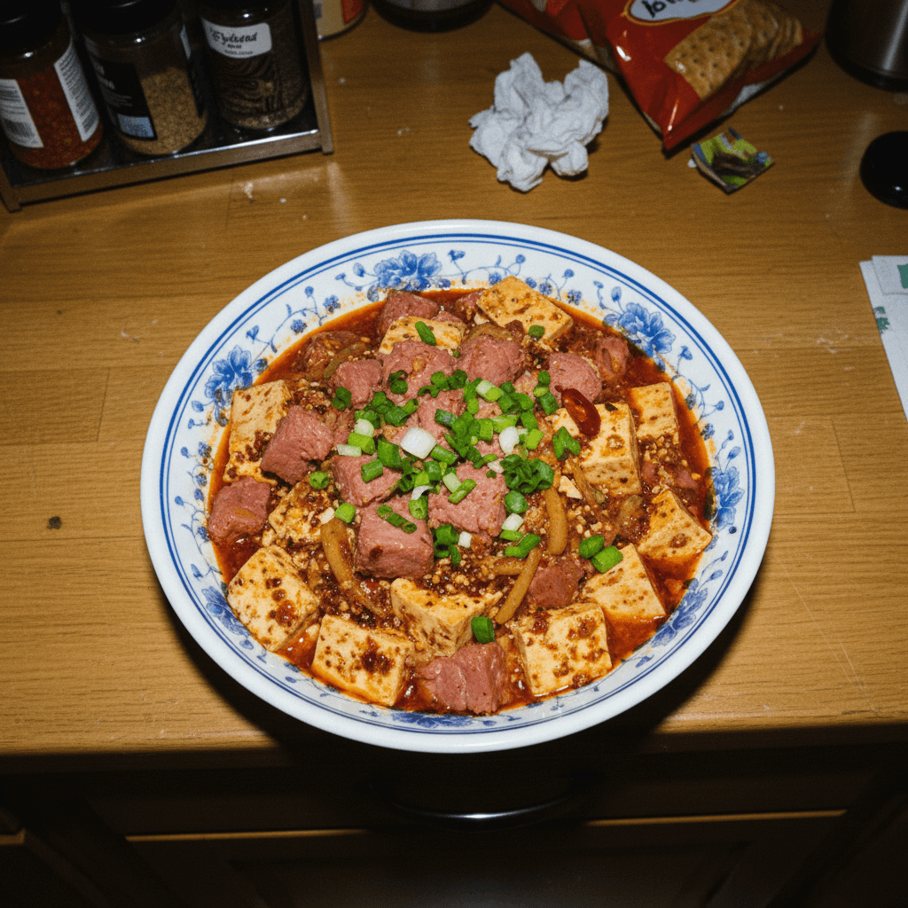 Corned Beef Mapo Tofu