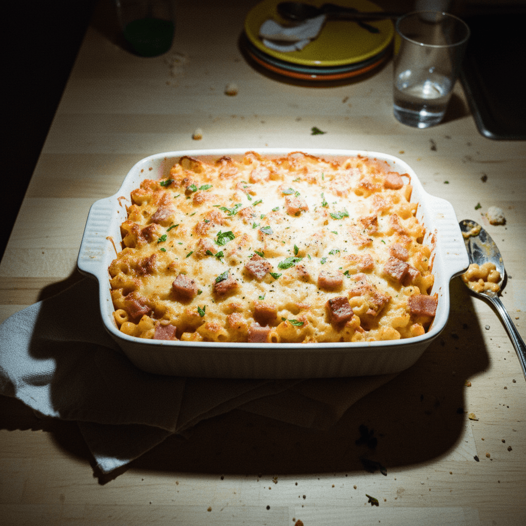 Ham and Macaroni Cheese Casserole