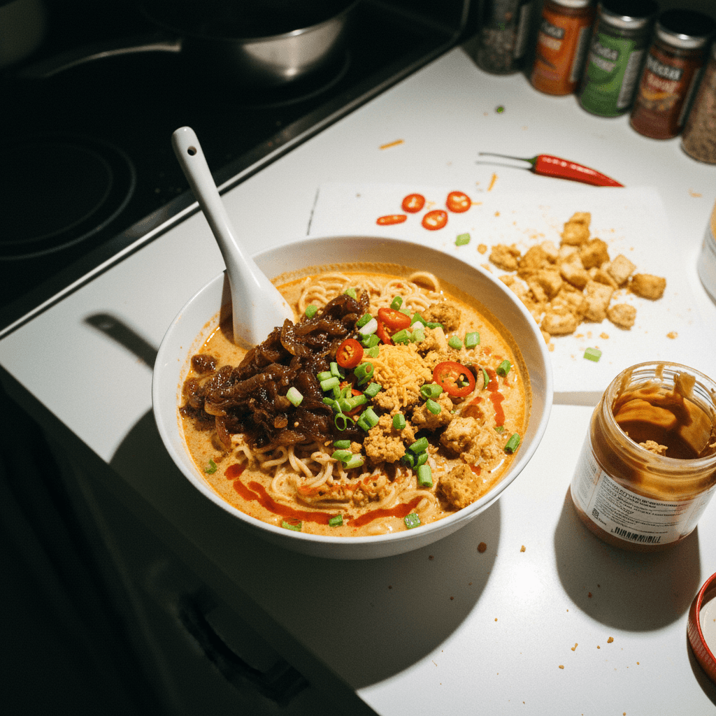 Caramelized Onion Coconut Ramen
