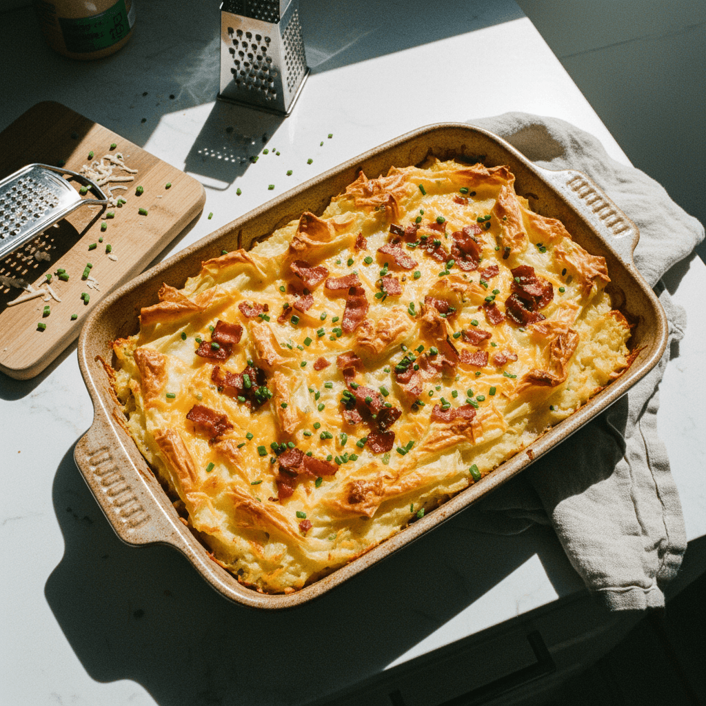 Crispy Loaded Mashed Potatoes