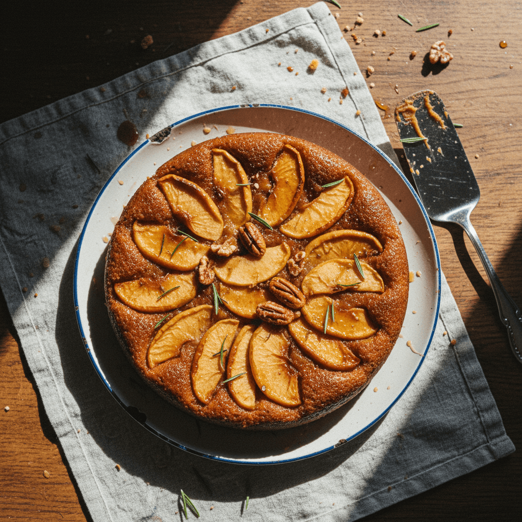 Apples & Honey Upside Down Cake