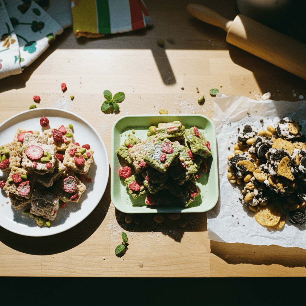 Marshmallow Nougat Snowflake Crisps (Xuě Huā Sū)