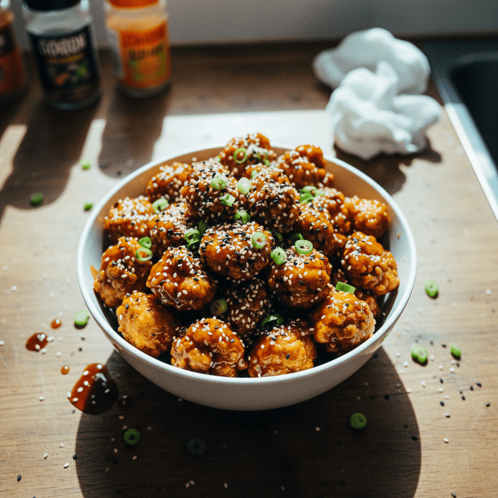 Popcorn Chicken Teriyaki Style