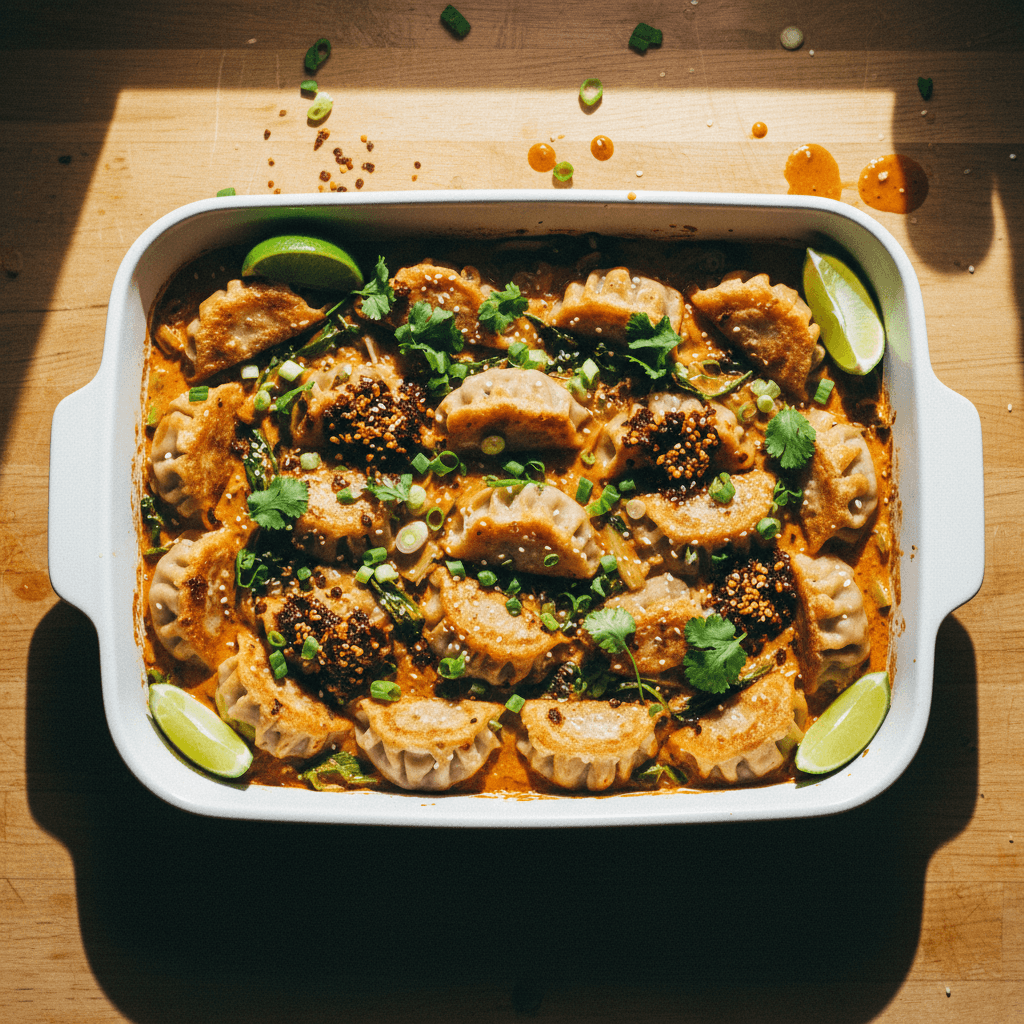 One-Pan Dumpling Bake