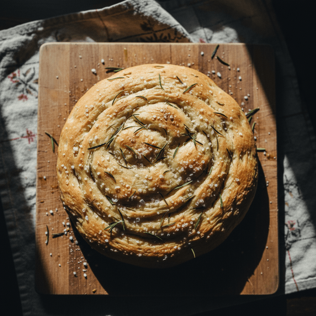 Focaccia with Rosemary and Sea Salt