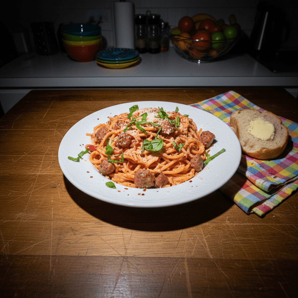 Creamy Tomato and Spinach Pasta