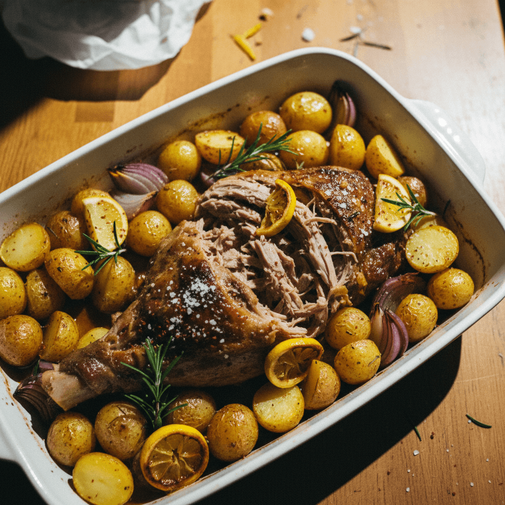 Slow Roasted Leg of Lamb