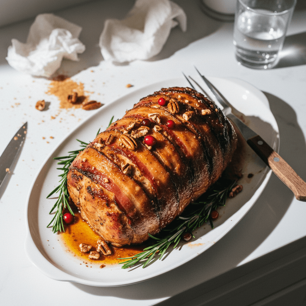 Sweet & Savory Brown Sugar Bacon Pork Loin
