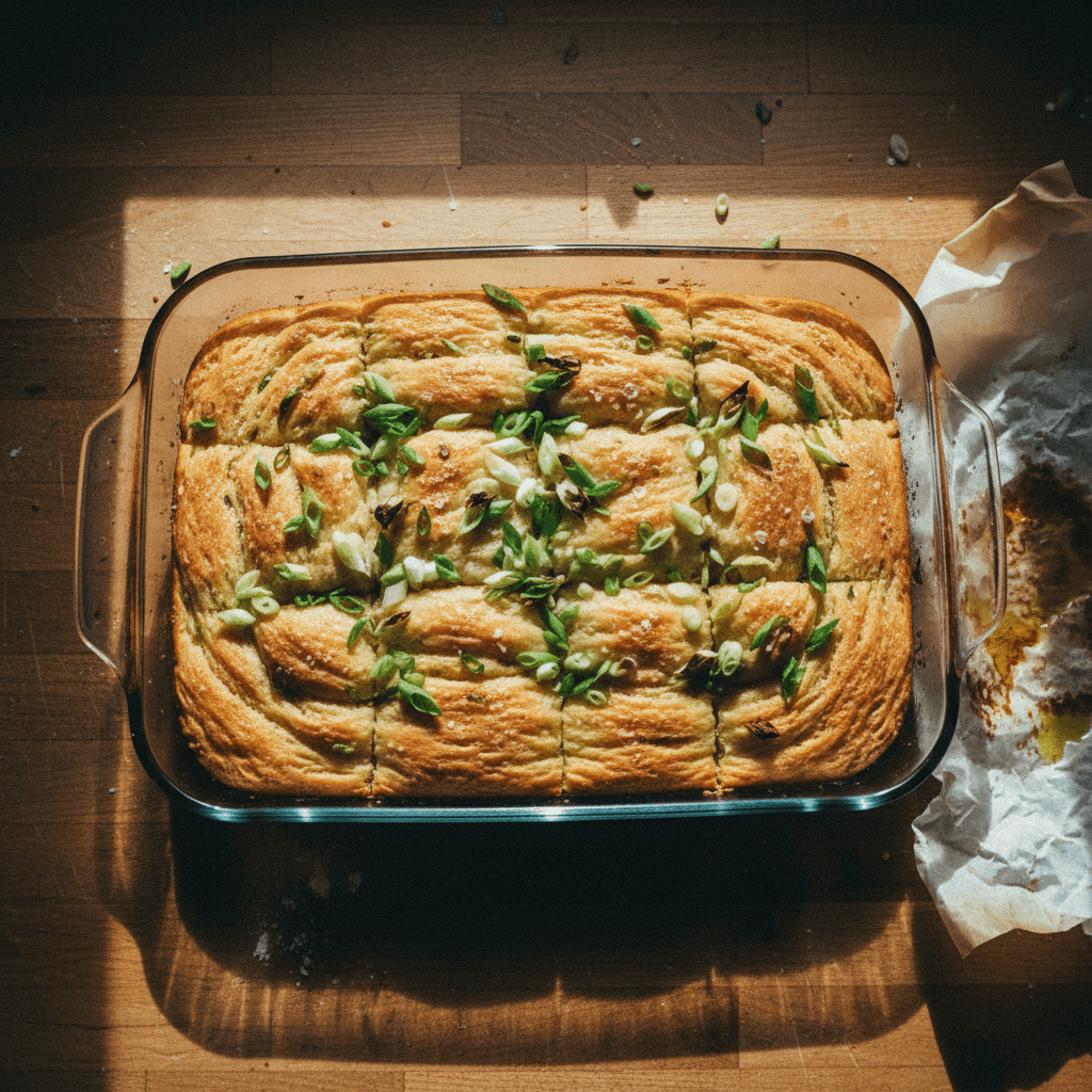 Scallion Focaccia Bread