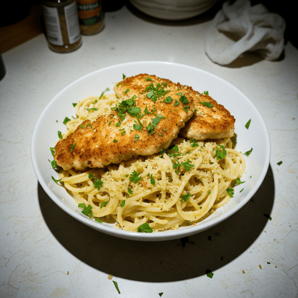 Creamy Chicken and Spaghetti