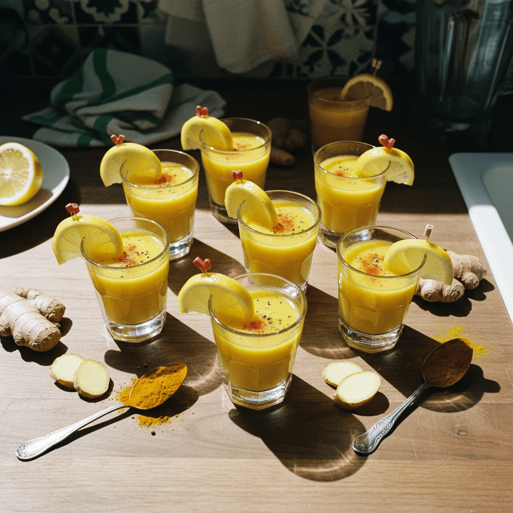 Homemade Ginger Shots