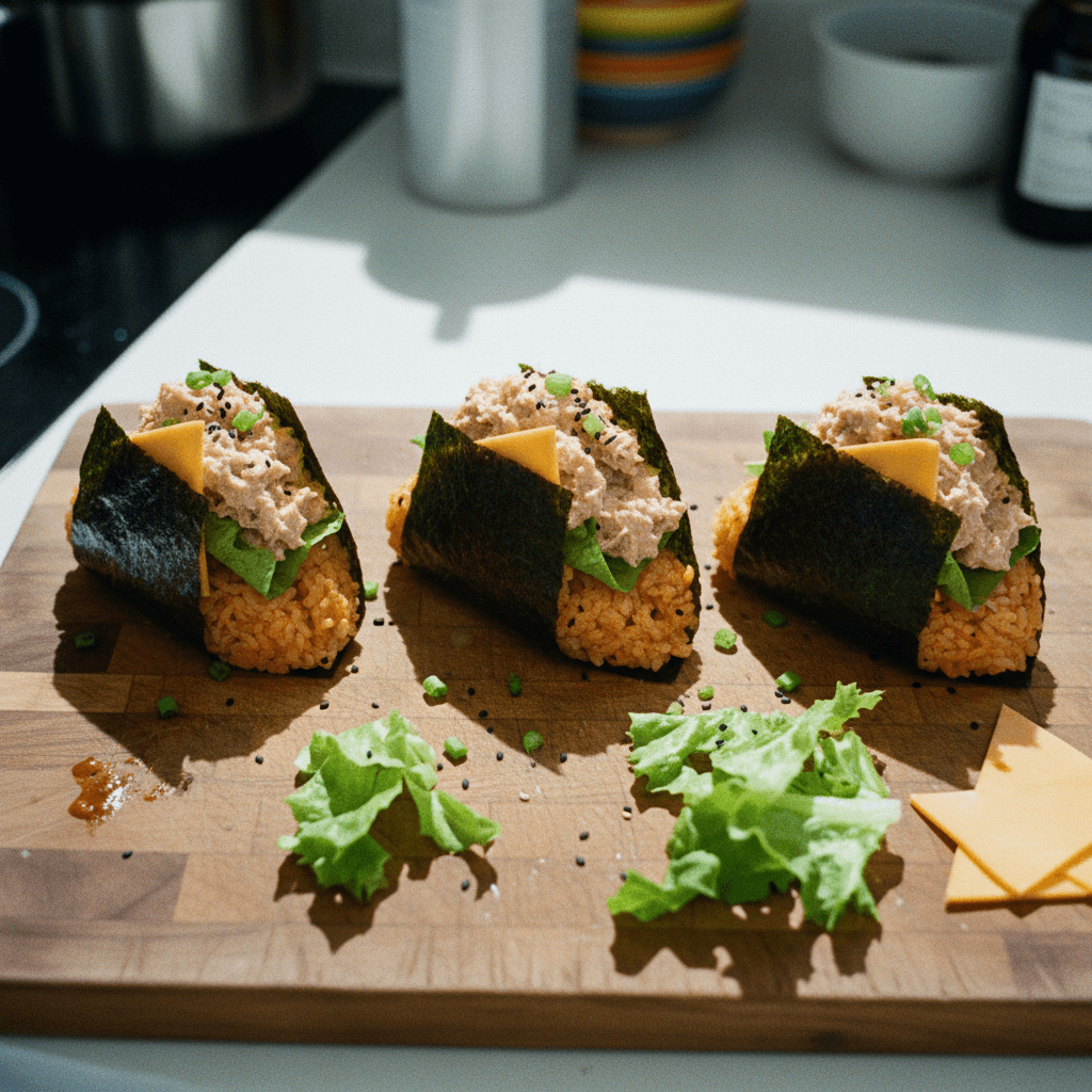 Spicy Tuna Mayo Rice Pocket (Onigiri Style)