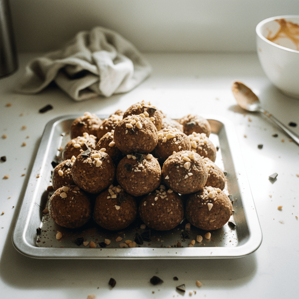 Peanut Butter Chocolate Protein Balls