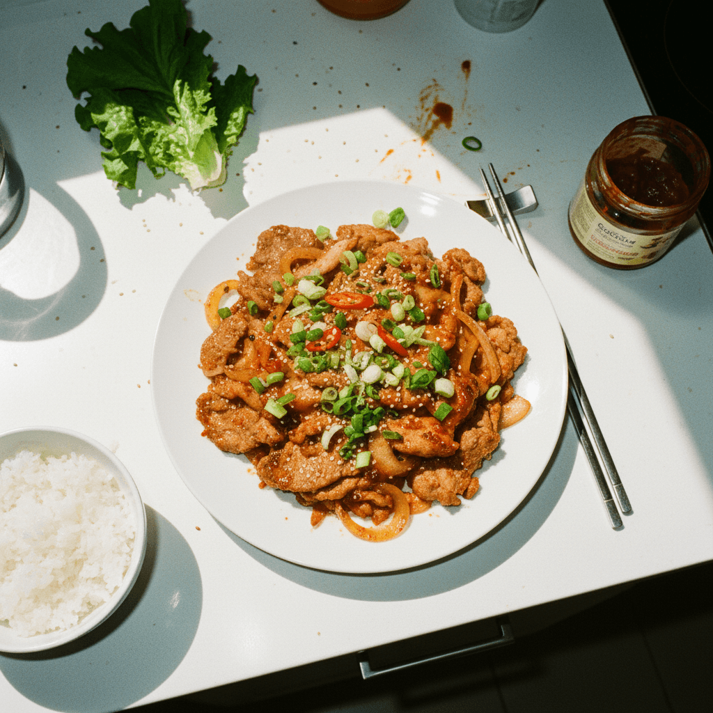 Korean Spicy Pork (Jeyuk Bokkeum)