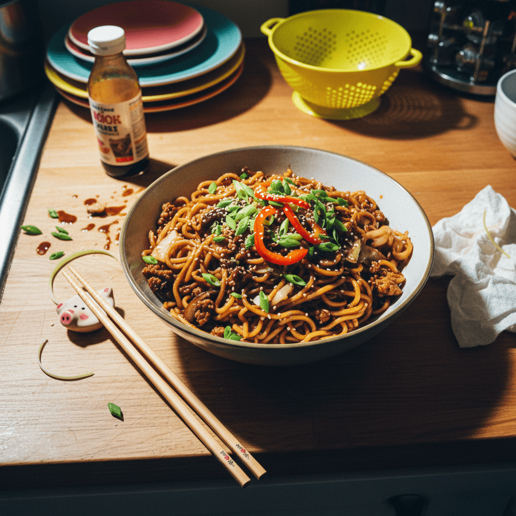 Classic Pork Shanghai Noodles