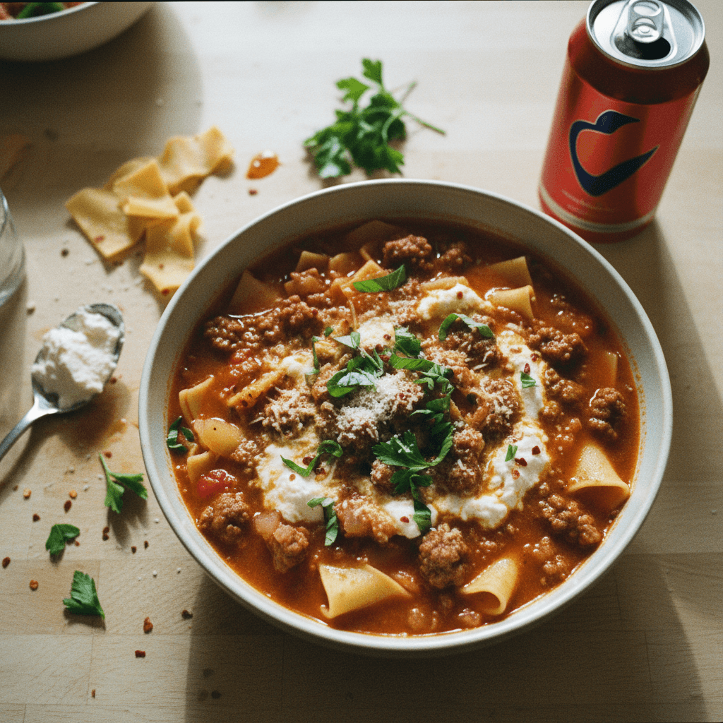 Hearty Lasagna Soup