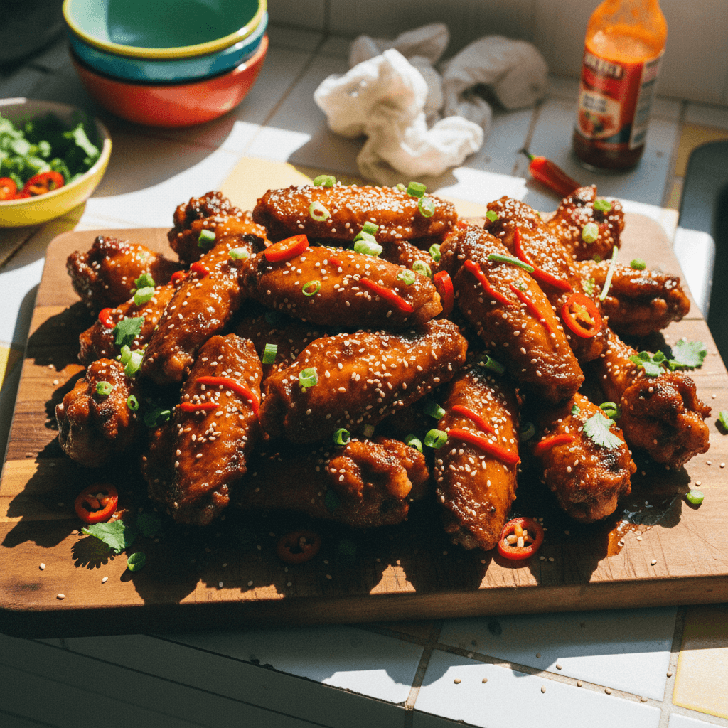 Smoked Char Siu Chicken Wings