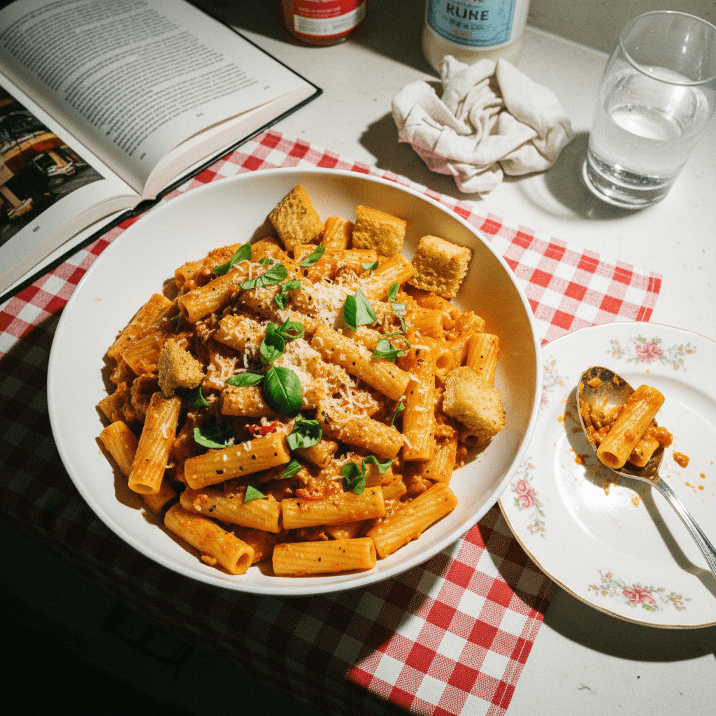 The BEST Spicy Rigatoni (Vodka-Free)