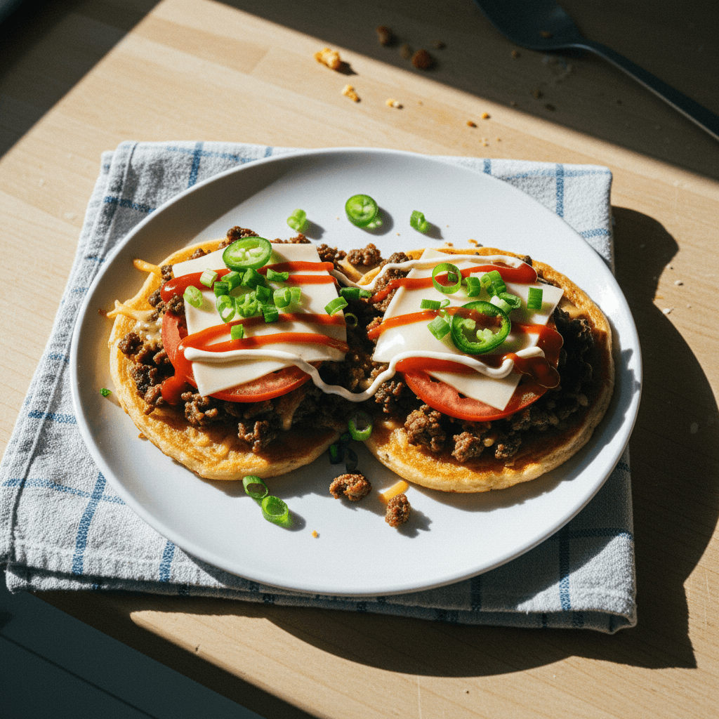 Chopped Cheese Spring Onion Pancake
