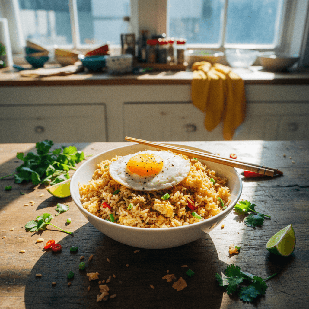 Garlic Fried Rice with Egg (Sinangag at Itlog)