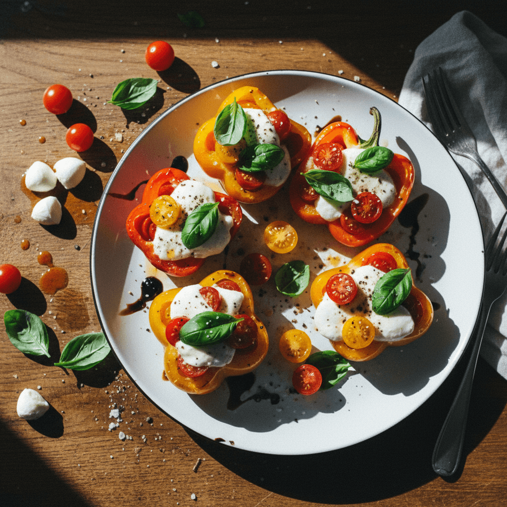 Caprese Stuffed Bell Peppers