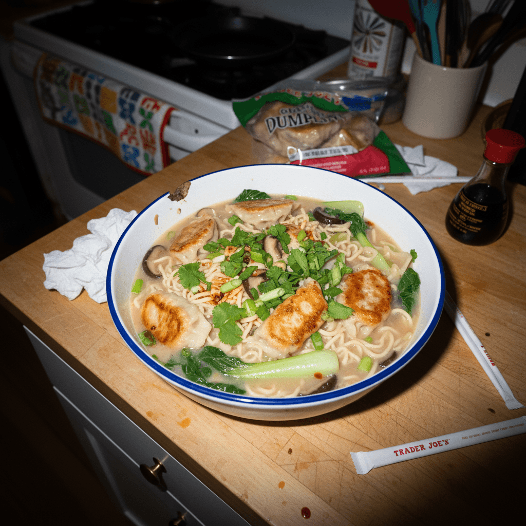 Trader Joe's One-Pan Dumpling Soup
