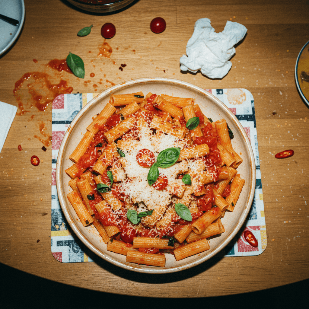 The BEST Spicy Rigatoni