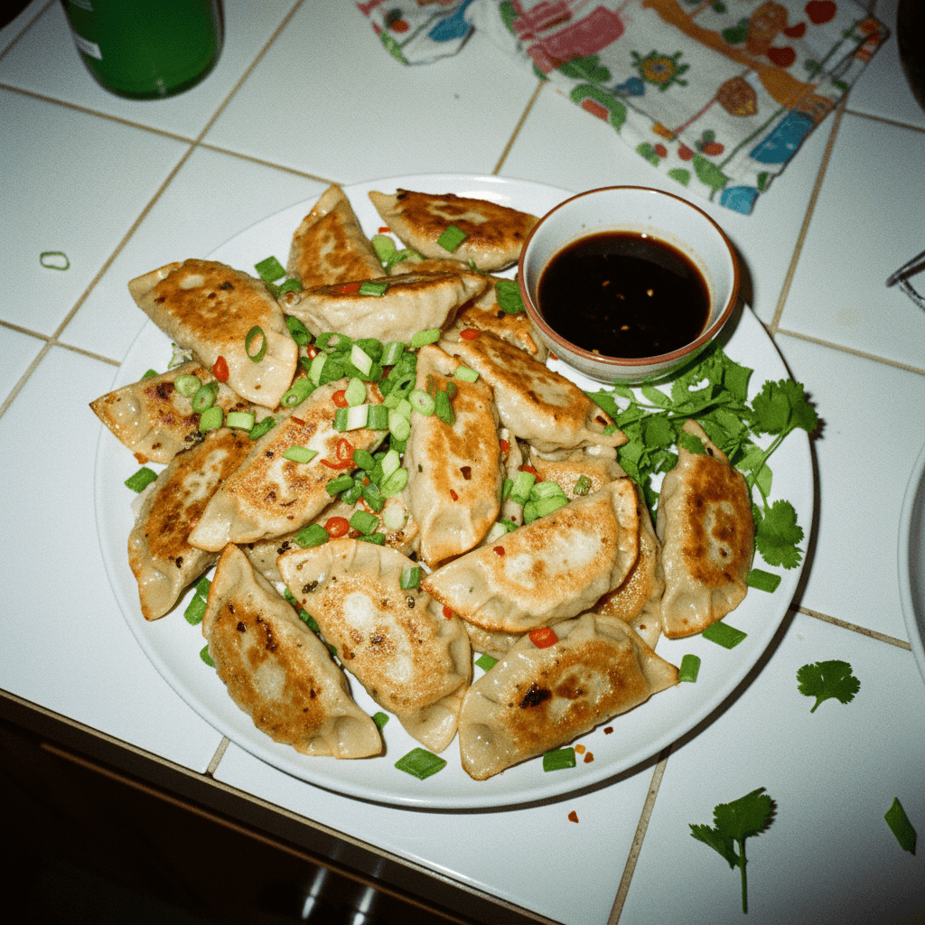 Crispy Pork and Chive Potstickers
