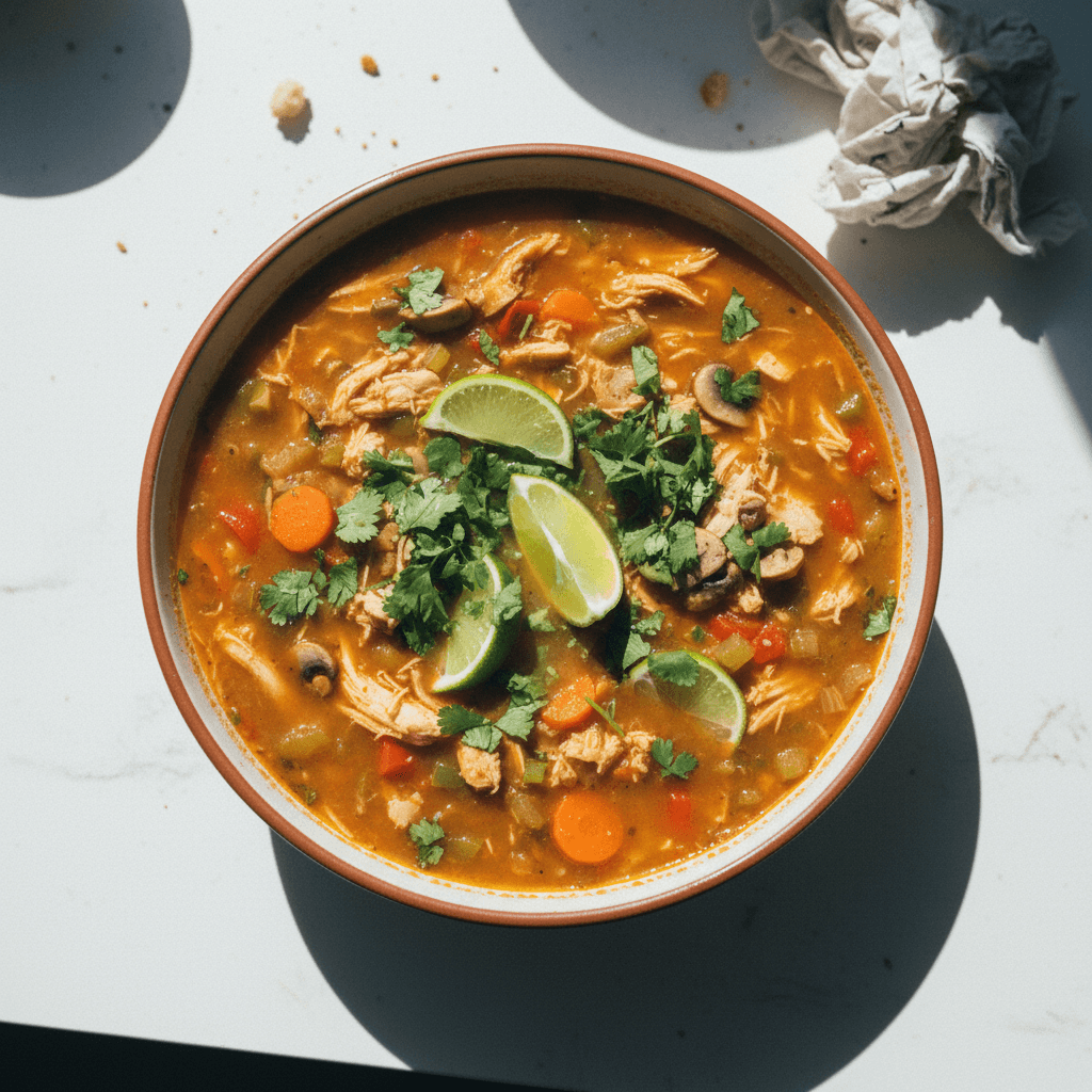 Easy Chicken Soup with Salsa Verde