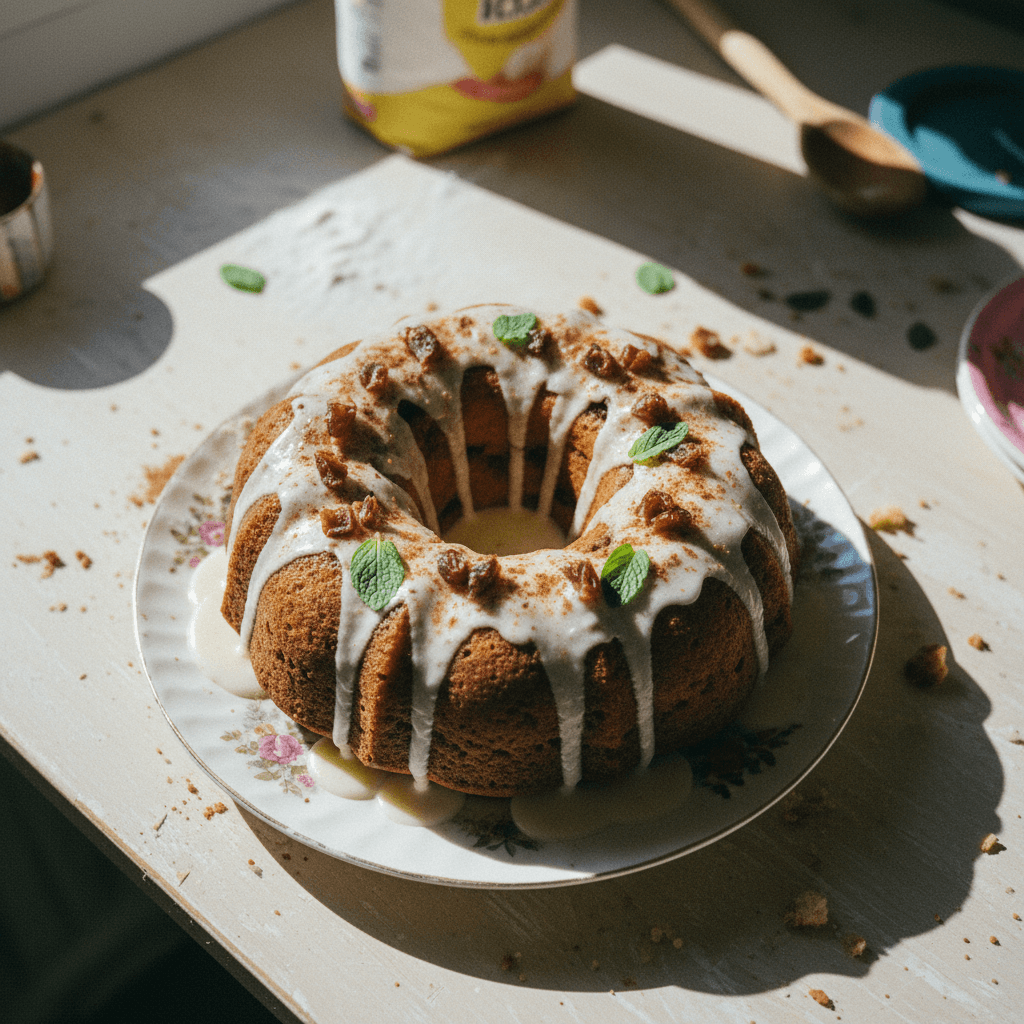 Cinnamon Roll Date Cake (Gluten-Free / Dairy-Free)
