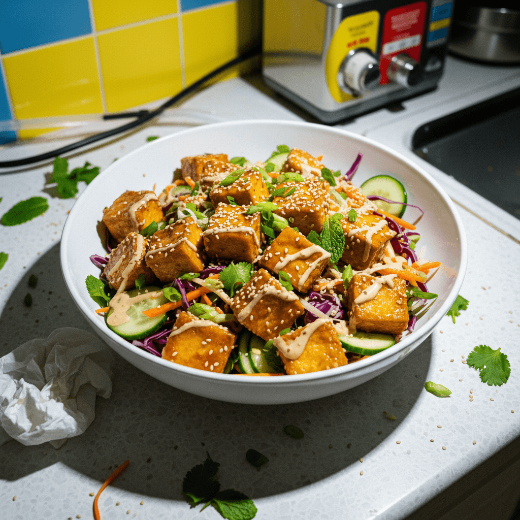 Sesame Ginger Tofu Salad