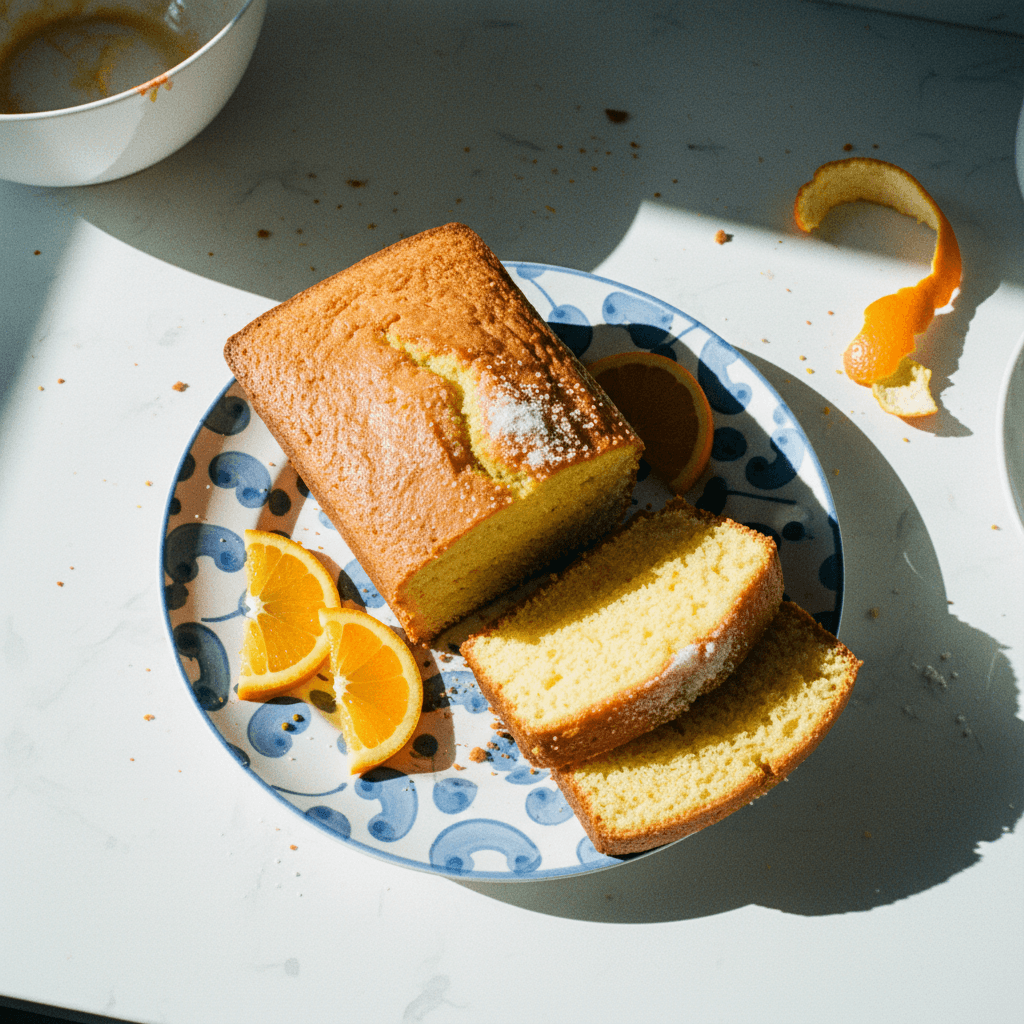 Blender Orange Loaf Cake