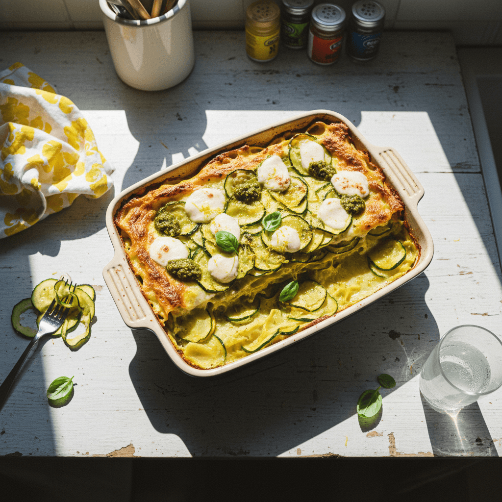 Courgette Lasagne with Lemony Béchamel